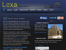 Tablet Screenshot of lexadomehomes.com